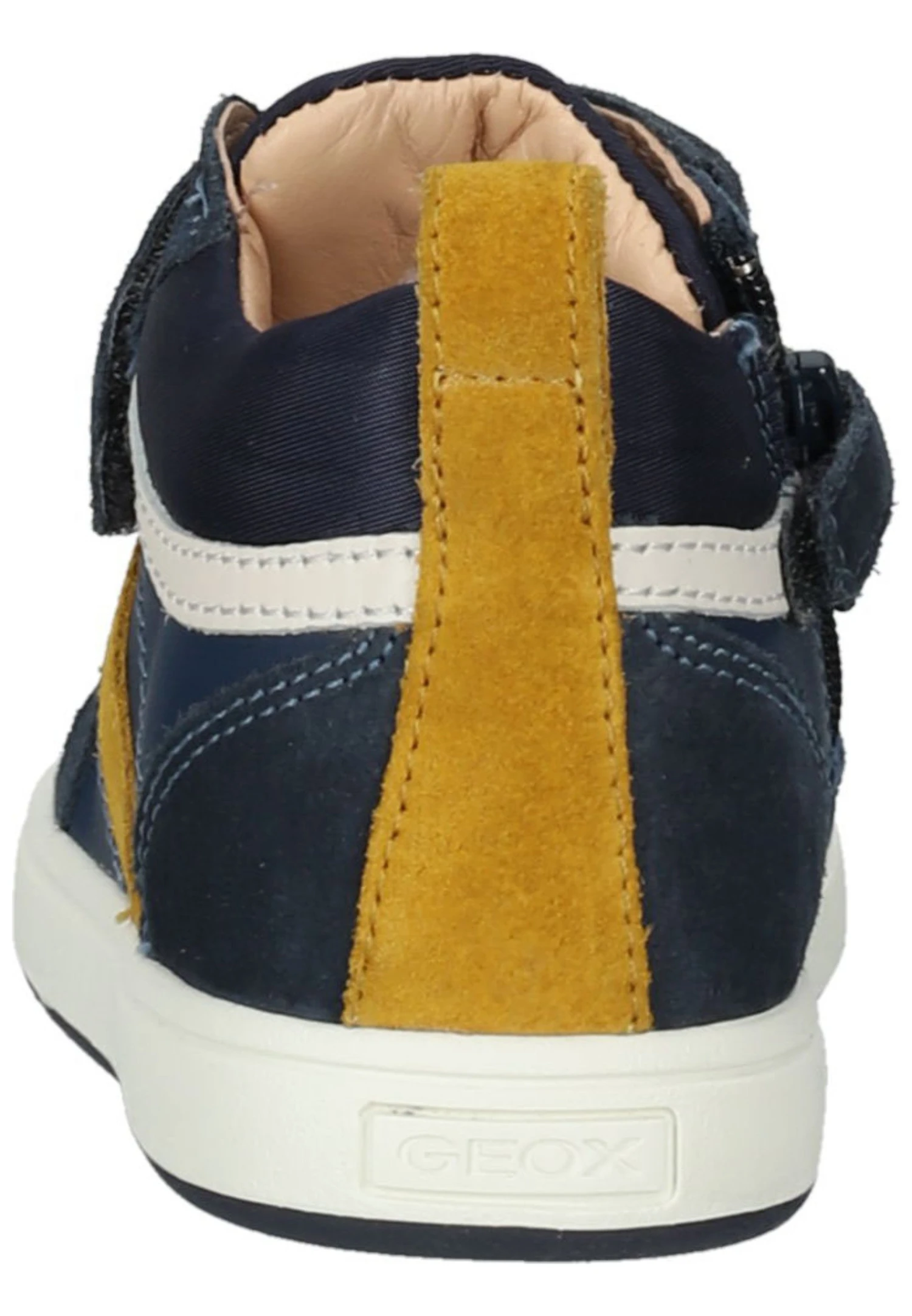 Geox Sneakers Hoog - Navy Curry 4 Geox Sneakers Hoog - Navy Curry - Image 4