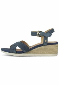 Geox Sandalen Met Sleehak - Dunkelblau