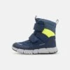 Geox J Flexyper Boy Abx - Snowboots- Navy/Fluo Yellow