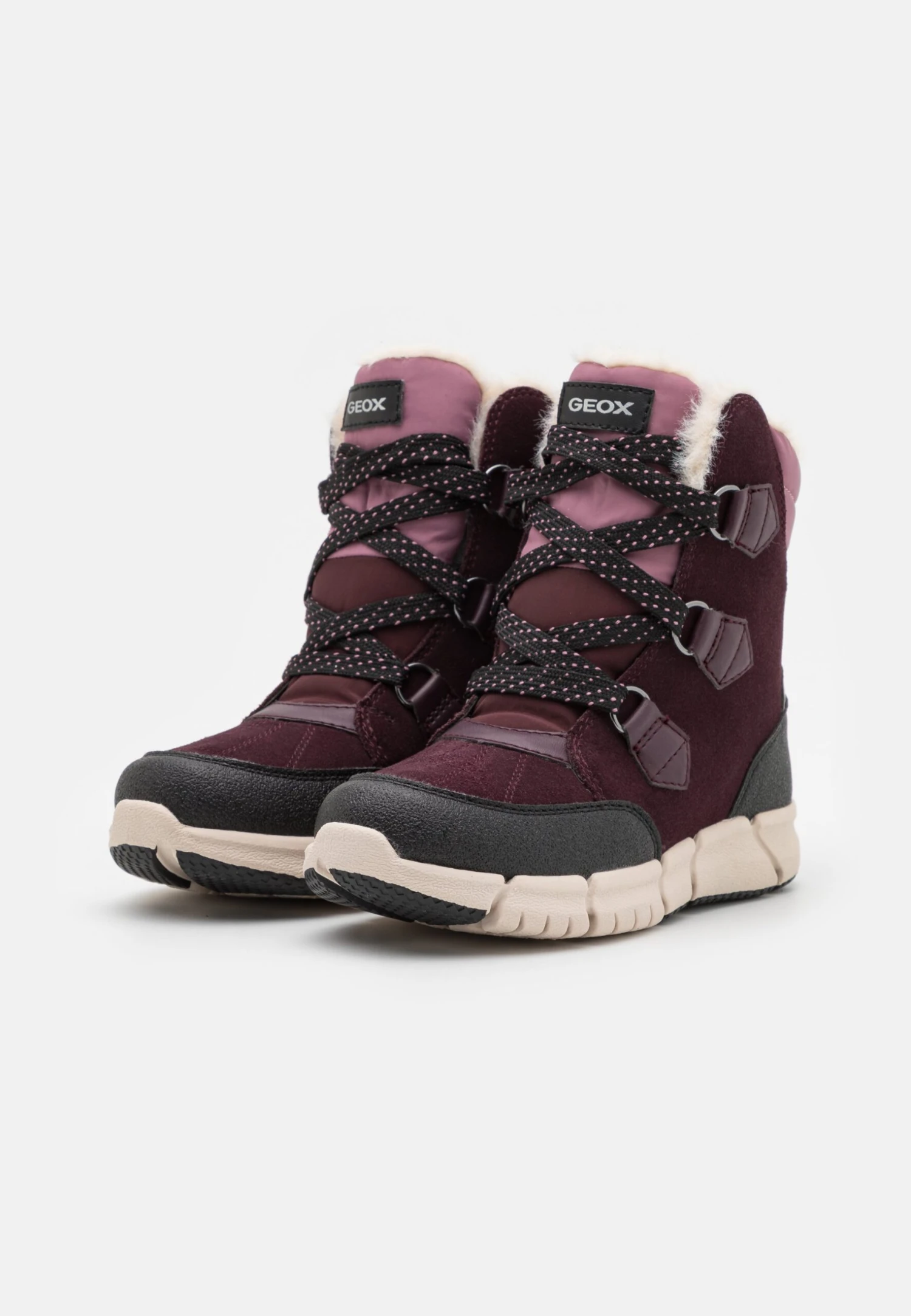 Geox Flexyper Girl- Snowboots- Dark Burgundy 2 Geox Flexyper Girl- Snowboots- Dark Burgundy - Image 2