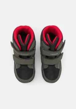 Geox Sentiero Boy Abx - Snowboots- Dark Green/Red -Geox 1689099ea11c456fa7095847474bbf0a