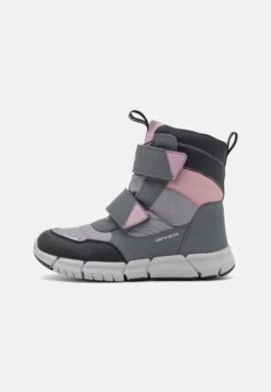 Geox Flexyper Girl - Snowboots- Grey/Pink