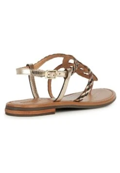 Geox D Sozy S - Teensandalen - Light Gold Black -Geox 2090ff14221c4a70be57df0ddb6eb893