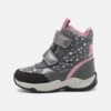 Geox Sentiero Girl Ab - Snowboots- Dark Grey/Rose