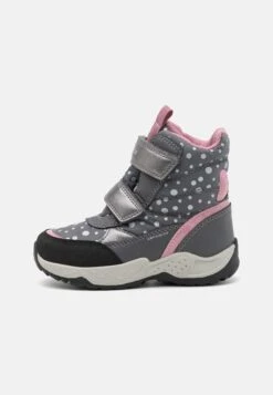 Geox Sentiero Girl Ab - Snowboots- Dark Grey/Rose