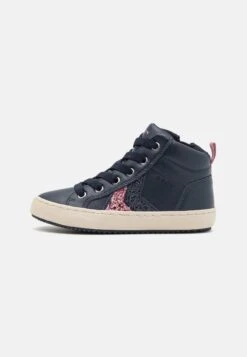 Geox Kalispera Girl - Sneakers Hoog - Navy/Dark Pink