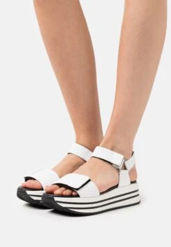 Geox Kency - Sandalen Met Plateauzool - White