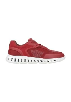 Geox Outstream- Sportieve Veterschoenen - Rot Grau -Geox 29e0b2c427e840d89d401f155c346d8b