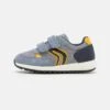 Geox Alben Boy - Sneakers Laag - Light Grey/Yellow