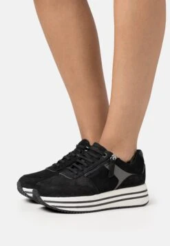 Geox Kency - Sneakers Laag - Black/Gun