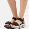 Geox Kency - Sandalen Met Plateauzool - Black