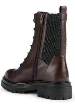 Geox D Iridea - Enkellaarsjes Met Plateauzool - Bordeaux Black -Geox 36b91dc575f04ec49795b3deea7c6c30