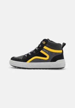 Geox J Weemble - Sneakers Hoog - Black/Yellow