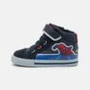 Geox Marvel Spiderman Kilwi Boy - Sneakers Hoog - Navy/Royal