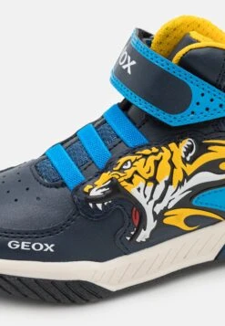 Geox Inek Light Up Boy - Sneakers Hoog - Navy/Yellow -Geox 57abf3efe4e043cdb2de4203925aa1f2