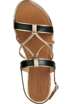 Geox D Sozy Plus - Sandalen - Black Light Gold -Geox 593dab86bff446fca46d0314a65d3a46