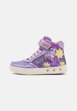 Geox Disney Princess Rapunzel- Sneakers Hoog - Lilac/Yellow