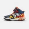 Geox Inek Light Up Boy - Sneakers Hoog - Navy/Orange