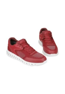 Geox Outstream- Sportieve Veterschoenen - Rot Grau -Geox 6fe4a90277b4465195f8adadf2232196