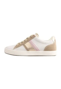 Geox D Blomiee - Sneakers Laag - White/Lt Taupe