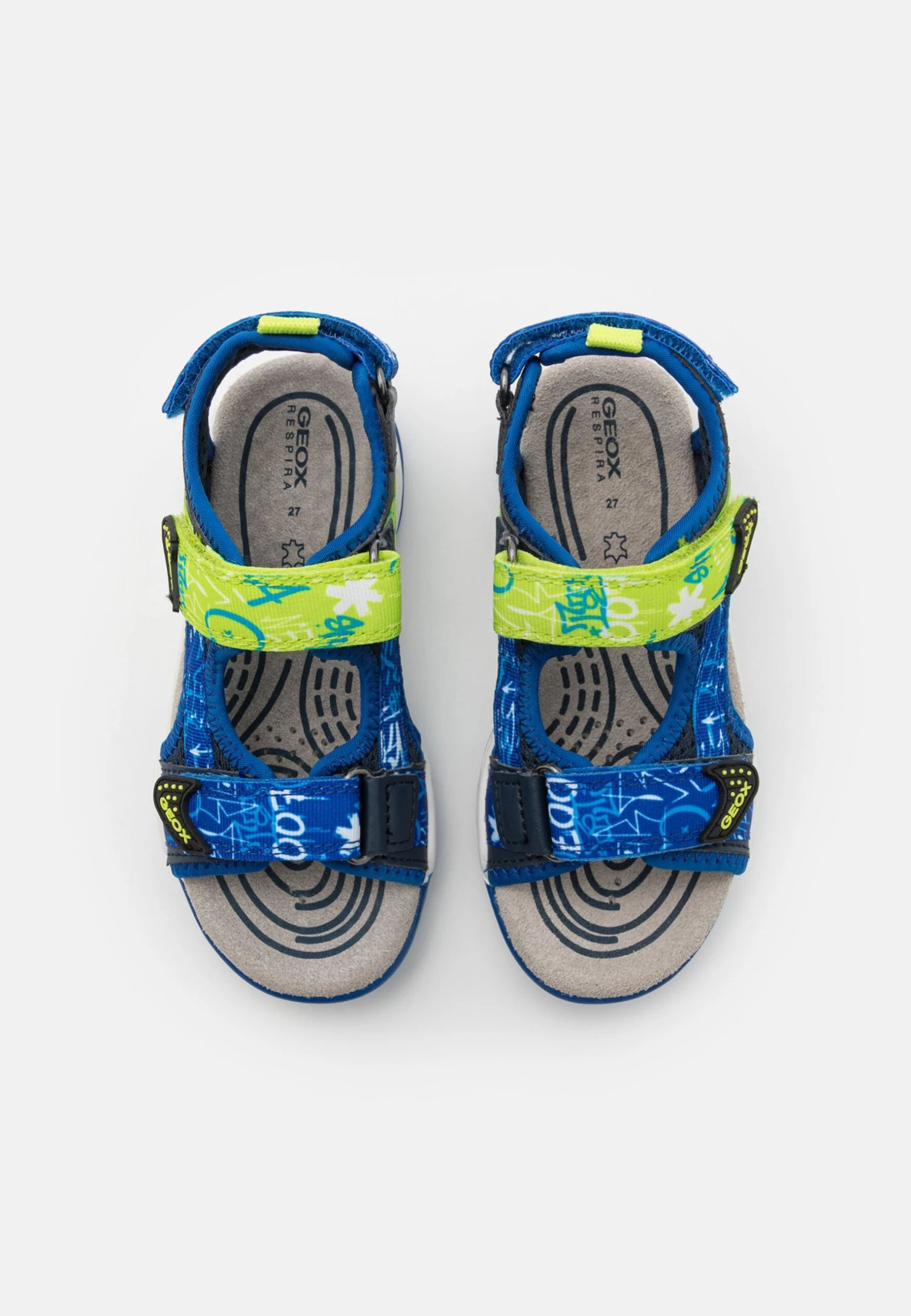 Geox J Borealis- Outdoorsandalen - Navy/Lime 4 Geox J Borealis- Outdoorsandalen - Navy/Lime - Image 4
