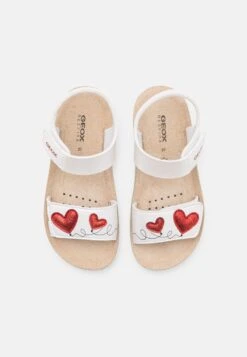 Geox Costarei - Sandalen - White/Red -Geox 7bab815867cc4f6c951c8e34dafac1ac