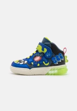 Geox Grayjay Light Up Boy - Sneakers Hoog - Royal/Lime