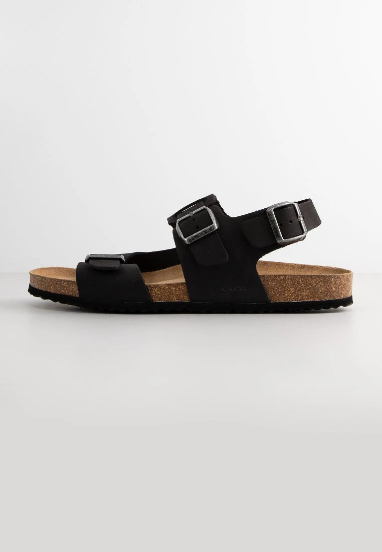 Geox U Sandal Ghita A Lea - Sandalen - Schwarz 1 Geox U Sandal Ghita A Lea - Sandalen - Schwarz