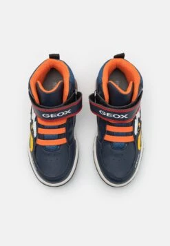 Geox Inek Light Up Boy - Sneakers Hoog - Navy/Orange -Geox 8943827bc7ad4987b9c11ef2b7d8d9c4