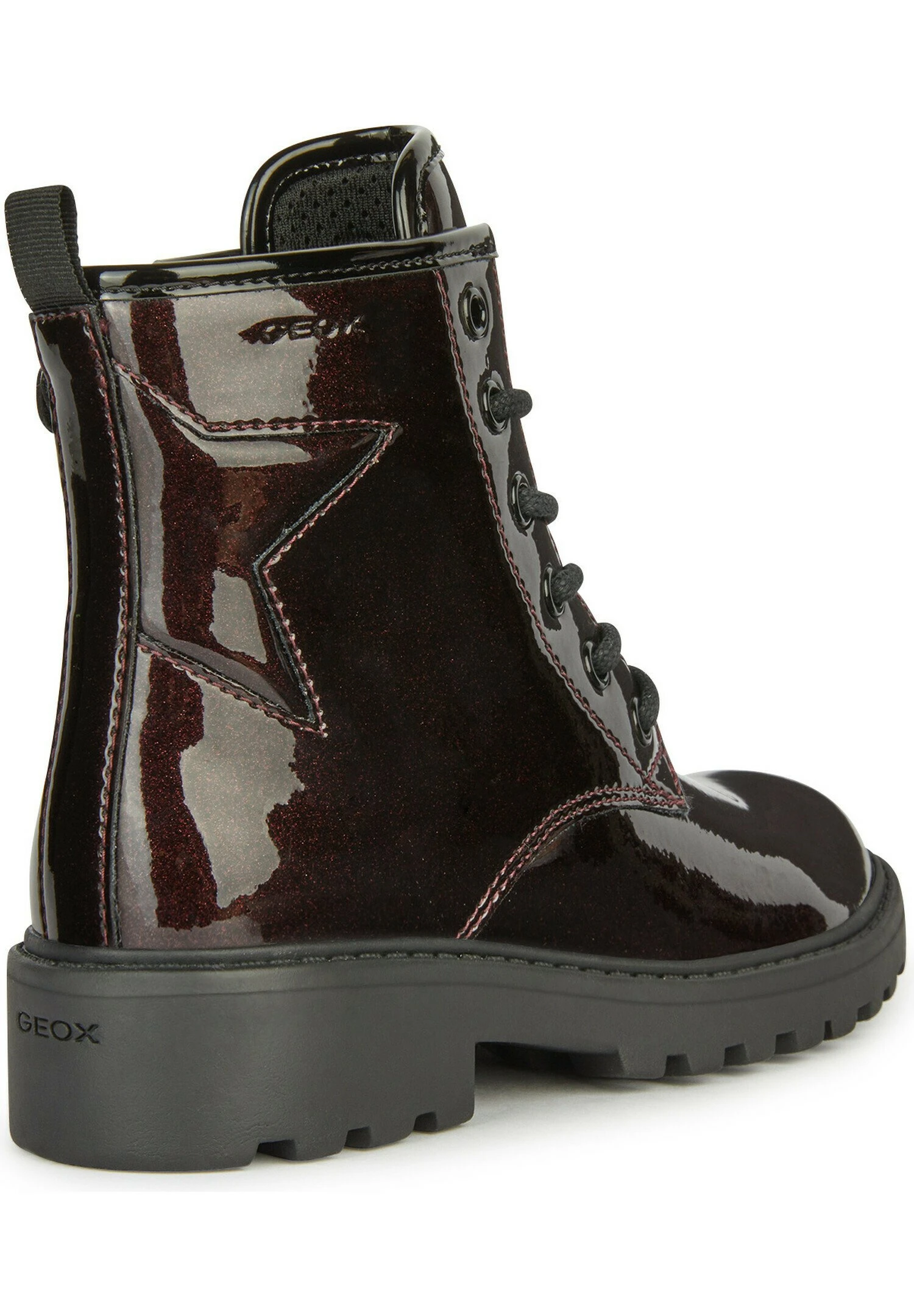 Geox Jr Casey - Veterboots - Dark Burgundy Black 6 Geox Jr Casey - Veterboots - Dark Burgundy Black - Image 6