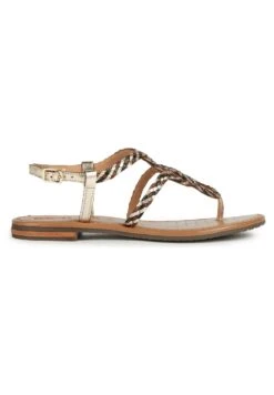Geox D Sozy S - Teensandalen - Light Gold Black -Geox a0f154615a194c48a4a7c734d3b87dc5