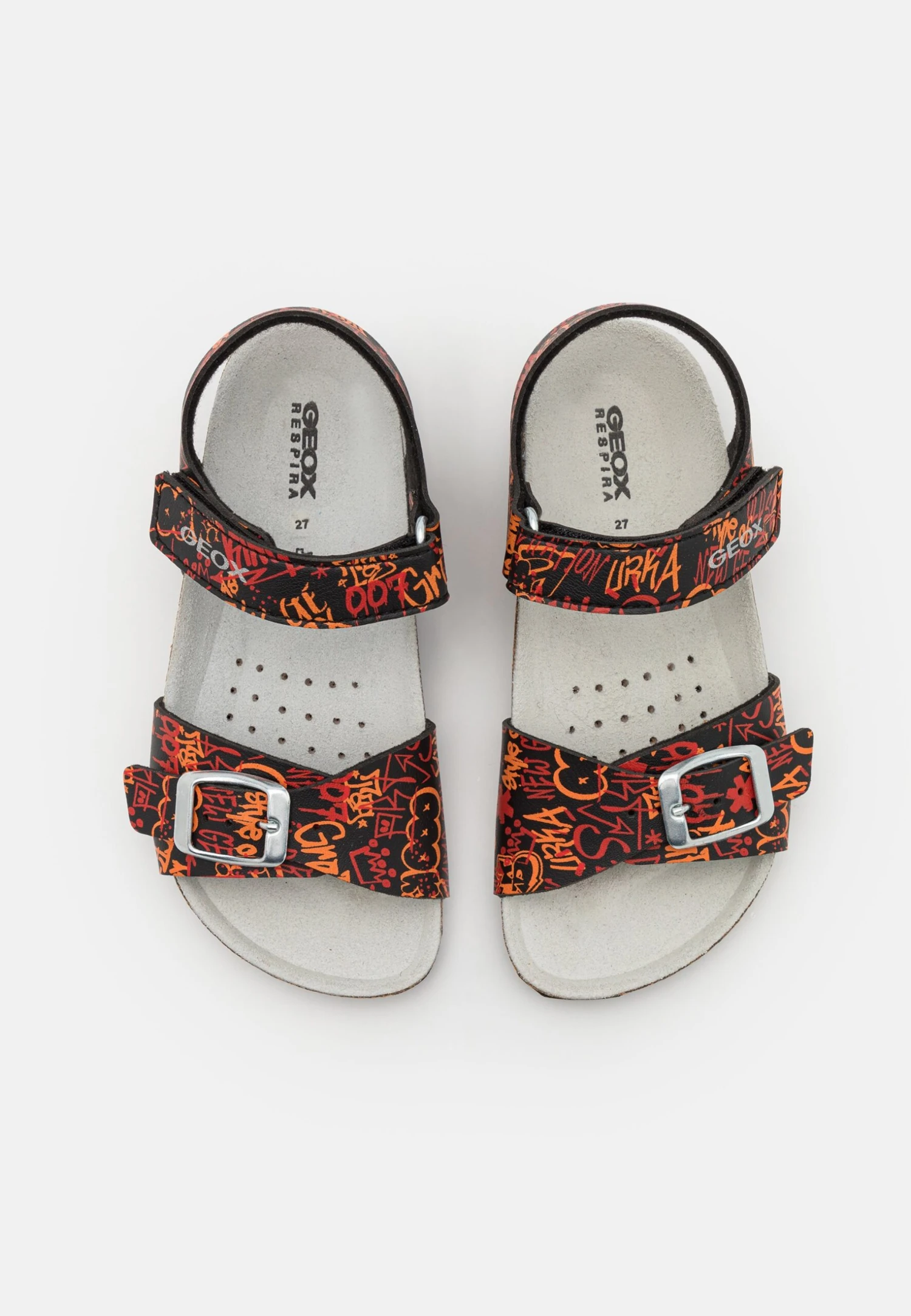 Geox Ghita Boy - Sandalen - Black/Orange 4 Geox Ghita Boy - Sandalen - Black/Orange - Image 4