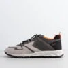 Geox U Delray A Wrinkl Syn - Sneakers Laag - Lt Grey/Grey