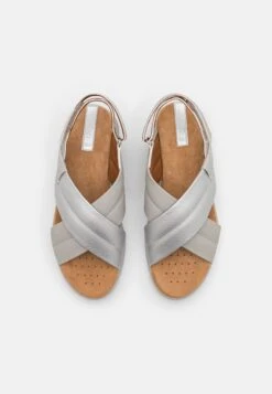 Geox Dandra - Sandalen - Light Grey/Silver -Geox a9c3ce43fc7840f595b01834e94251de