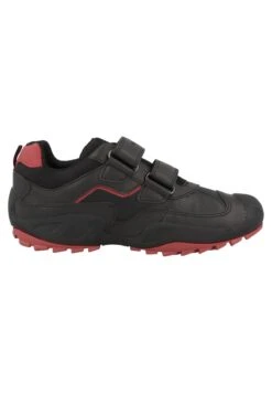 Geox J N.Savage B. A - Sneakers Laag - Black Red -Geox ab49d7c1d56a4cdba2290f61e7a7108f