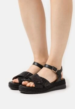 Geox Eolie - Sandalen Met Plateauzool - Black