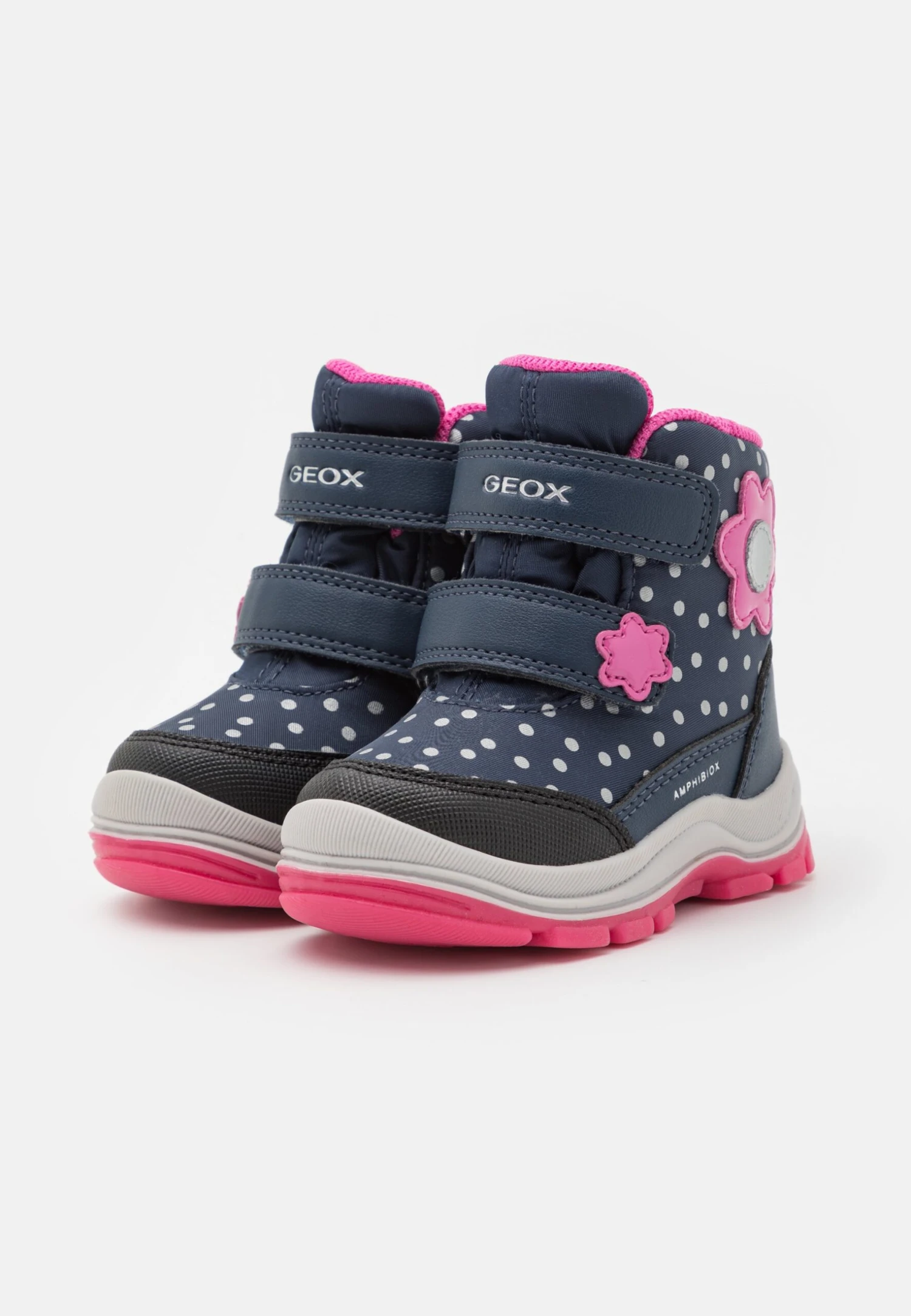 Geox Flanfil Girl Abx - Snowboots- Navy/Fuchsia 2 Geox Flanfil Girl Abx - Snowboots- Navy/Fuchsia - Image 2