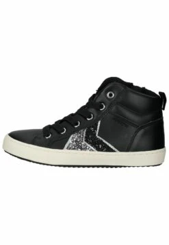 Geox Sneakers Hoog - Schwarz Dk Silver