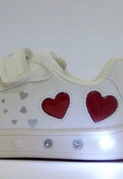 Geox J Skylin Lights - Sneakers Laag - White/Red 11 Geox J Skylin Lights - Sneakers Laag - White/Red -Geox b18eb7dd86e24de99150f3b72ae05919