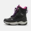 Geox Sentiero Girl Ab - Snowboots- Black/Fuchsia