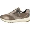Geox D Airell A- Sneakers Laag - Dark Beige