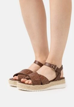 Geox Eolie - Sandalen Met Plateauzool - Brown