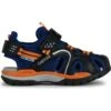 Geox Jr Borealis - Outdoorsandalen - Navy Orange