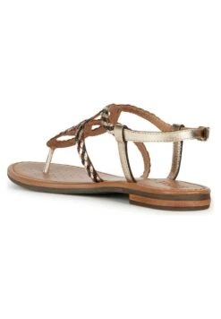Geox D Sozy S - Teensandalen - Light Gold Black -Geox d1618c6f6c074e058b90348e0de34a96
