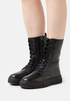 Geox Isotte - Plateaulaarzen - Black