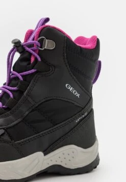Geox Sentiero Girl Ab - Snowboots- Black/Fuchsia -Geox df54a7cda8ed44a8b926ebd8a30b7b91