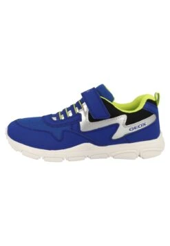 Geox J N Torque B A-Pri Dbk - Sneakers Laag - Royal/Lime