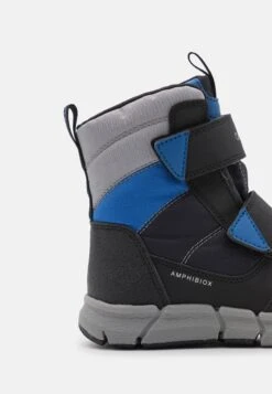 Geox J Flexyper Boy Abx - Snowboots- Black/Royal -Geox e8adb615025a4949afeed9ad6413abe4