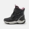 Geox Sentiero Girl Ab - Snowboots- Black/Dark Silver