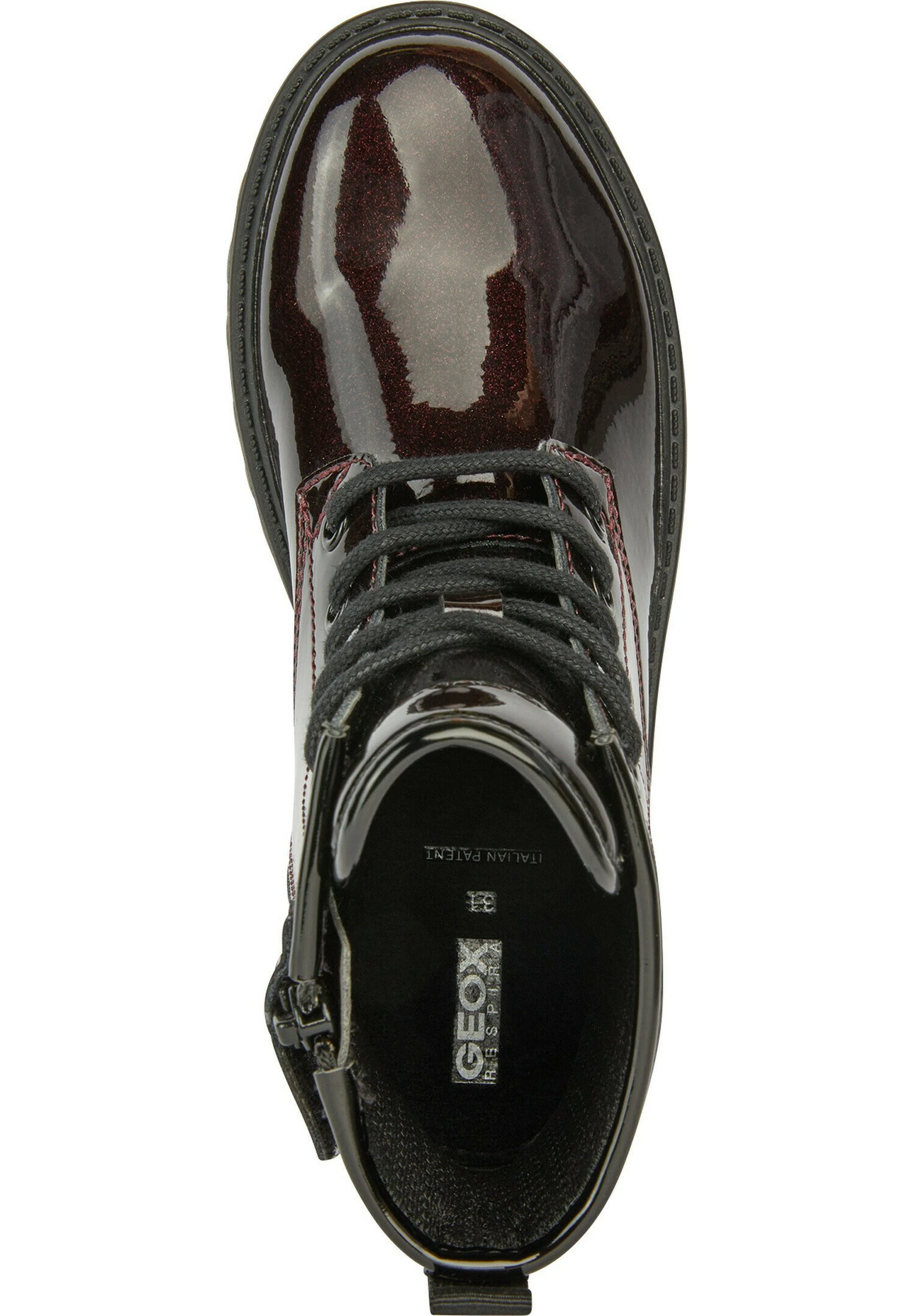 Geox Jr Casey - Veterboots - Dark Burgundy Black 3 Geox Jr Casey - Veterboots - Dark Burgundy Black - Image 3